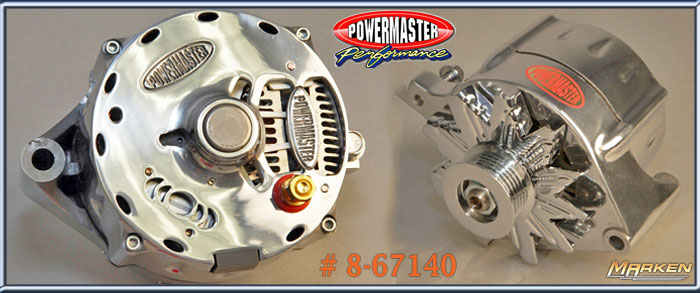 Powermaster 1 Wire 140 Amp Alternator 8-67140
